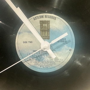 Vinyl record clock