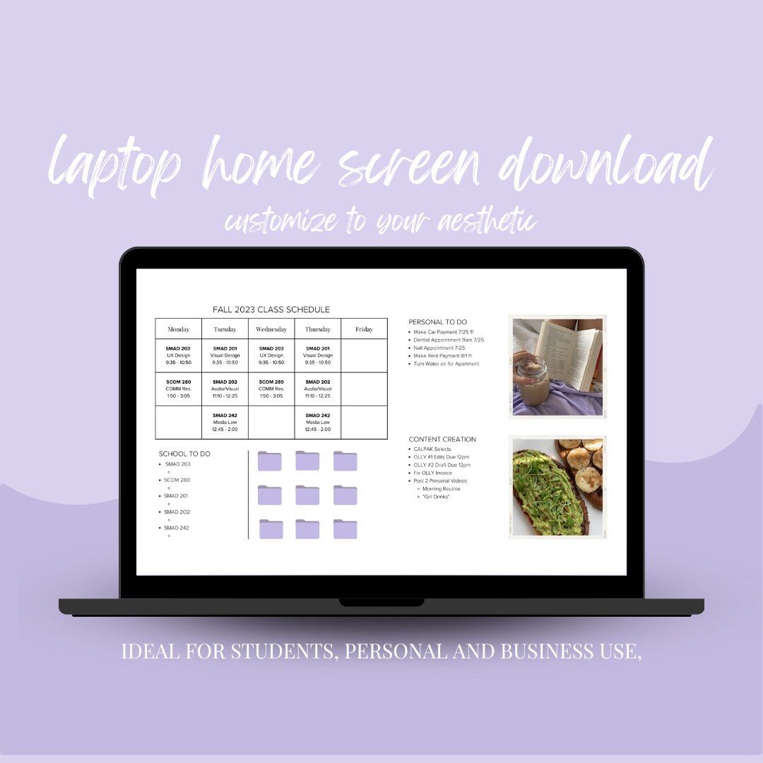 Aesthetic Desktop/home Screen Organizer Etsy