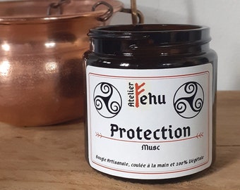 Protection candle - informed candle - ritual candle - witchy candle - esotericism - handmade