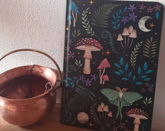 Notebook - mystical black forest pattern