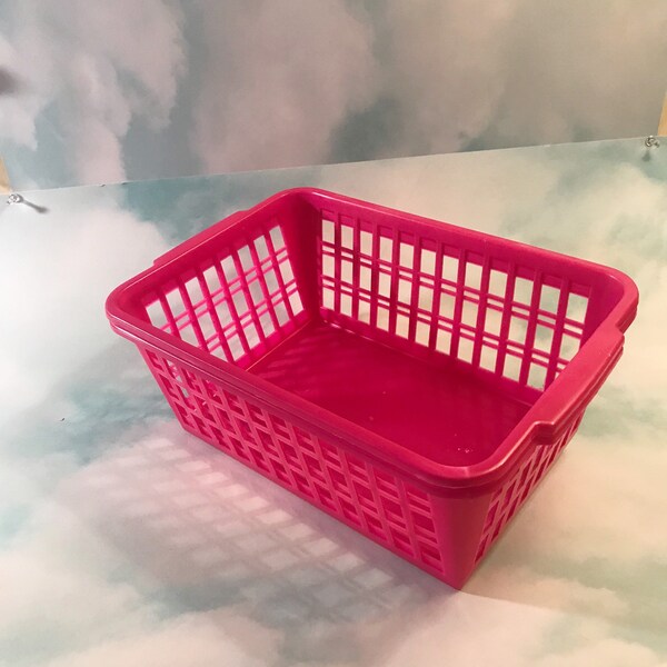 Basket Hot Pink Etsy