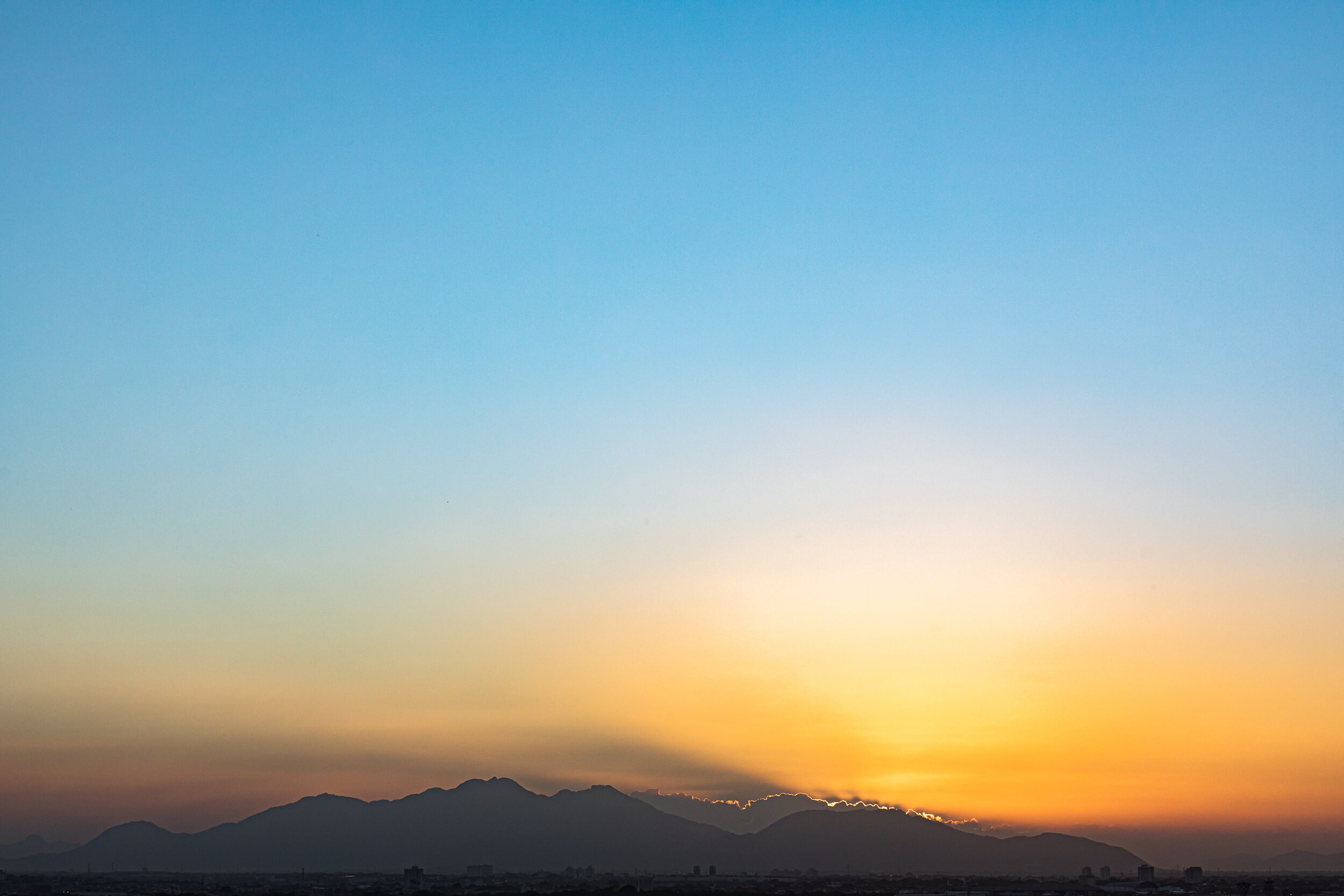 Sunny Blue Sky Print Calming Wall Art Sunset Photo Etsy