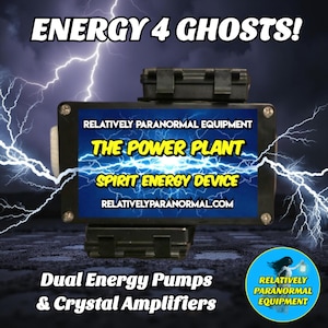 Dispositivo de energía espiritual de caza de fantasmas The Power Plant: bombas EM duales + 2 amplificadores de energía de cristal: ¡los espíritus necesitan energía para interactuar contigo!