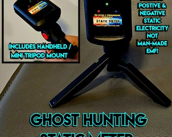 Ghost Hunting Static Meter -  includes mount, detects the static feeling we get when spirits are around Not man-made EMF Paranormal
