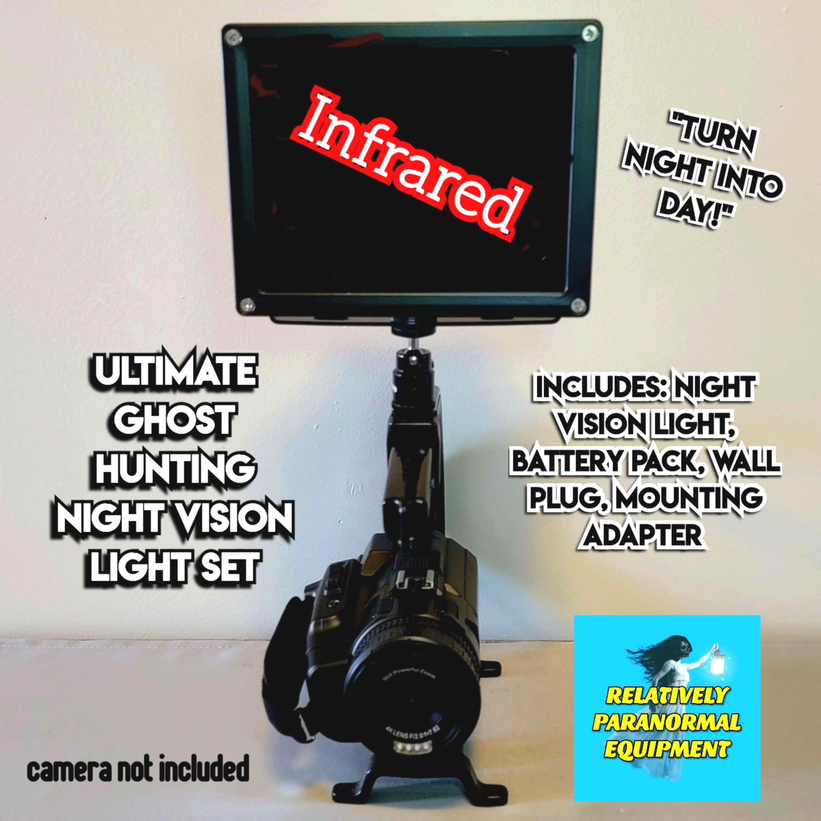 Ghost Hunting Ultimate Night Vision Light Set - The Brightest Infrared Light Sold Anywhere!  Great For Large Areas! Paranormal