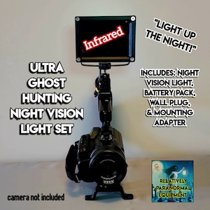 Ultra Ghost Hunting Night Vision Light Set - Paranormal Equipment - Brighter = Clearer Infrared Night Vision Videos!