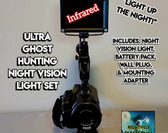 Ultra Ghost Hunting Night Vision Light Set - Paranormal Equipment - Brighter = Clearer Infrared Night Vision Videos!