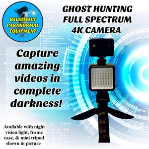 Caméra Ghost Hunting 4K à spectre complet - Réalisez des vidéos incroyables dans l'obscurité la plus totale ! Léger et polyvalent ! Meilleur prix partout !