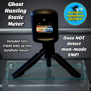 Ghost Hunting Static Meter for ghost hunting -  includes mount, documents the static feeling when a spirit is present paranormal