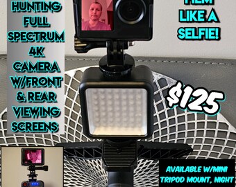 Ghost Hunting Full Spectrum 4K Camera  w/front & rear viewing screens, take perfect paranormal videos of yourself and everyone else!