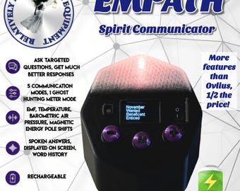 Empath Spirit Communicator & 4 in 1 ghost hunting meter, for Ghost Hunting - Paranormal Investigations