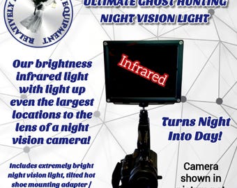 Ultimate Ghost Hunting Infrared Night Vision Light – Powerful Infrared Light for Paranormal Investigations  End Of Summer Sale!