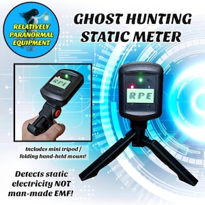 Ghost Hunting Static Meter for ghost hunting -  includes mount, documents the static feeling when a spirit is present paranormal