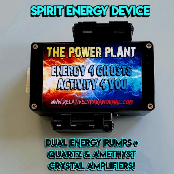 Ghost Hunting Spirit Energy Device The Power Plant - Dual EM Pump System w/2 Crystal Energy Amplifiers - spirits need energy 2 interact w/U!