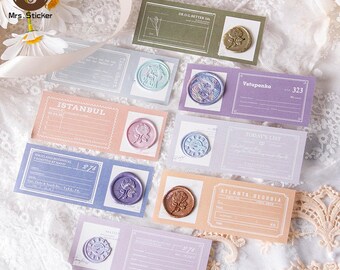 40 Sheets of Retro Memo Pad Stamps collection #108