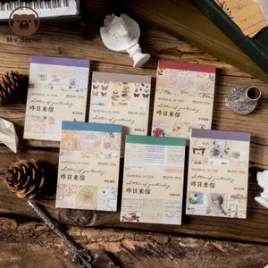 60 pagina's vintage papieren boek voor scrapbooking #27