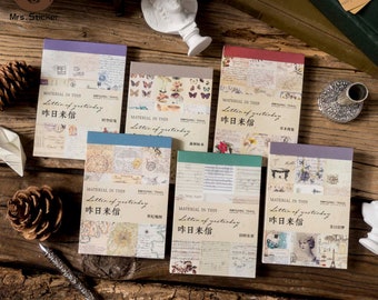 60 pages vintage style paper book for scrapbooking #27
