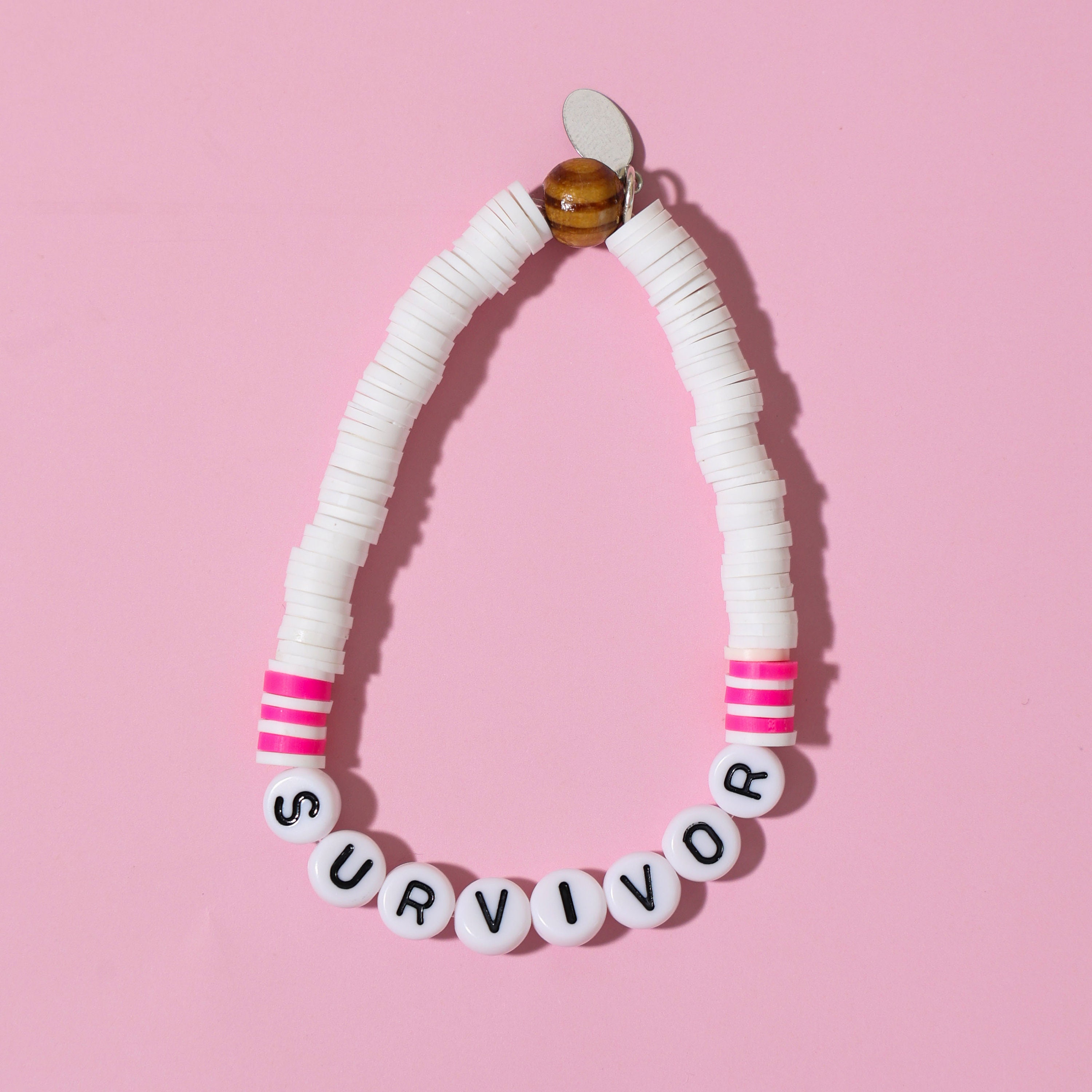 Breast Cancer Bracelets Pink Ribbon Survivor Bracelet Set Survivor Word