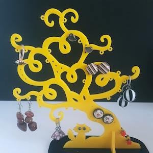 DIY Ohrring Display Stand, DIY Schmuck Veranstalter, DIY Laser geschnitten Dateien, Glowforge Vektor-Dateien, digitale Muster: Dxf - Svg - Ai - Pdf-Dateien