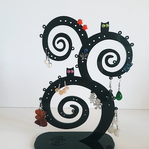 DIY Ohrring Display Stand, DIY Schmuck Veranstalter, DIY Laser geschnitten Dateien, Glowforge Vektor-Dateien, digitale Muster: Dxf - Svg - Ai - Pdf-Dateien