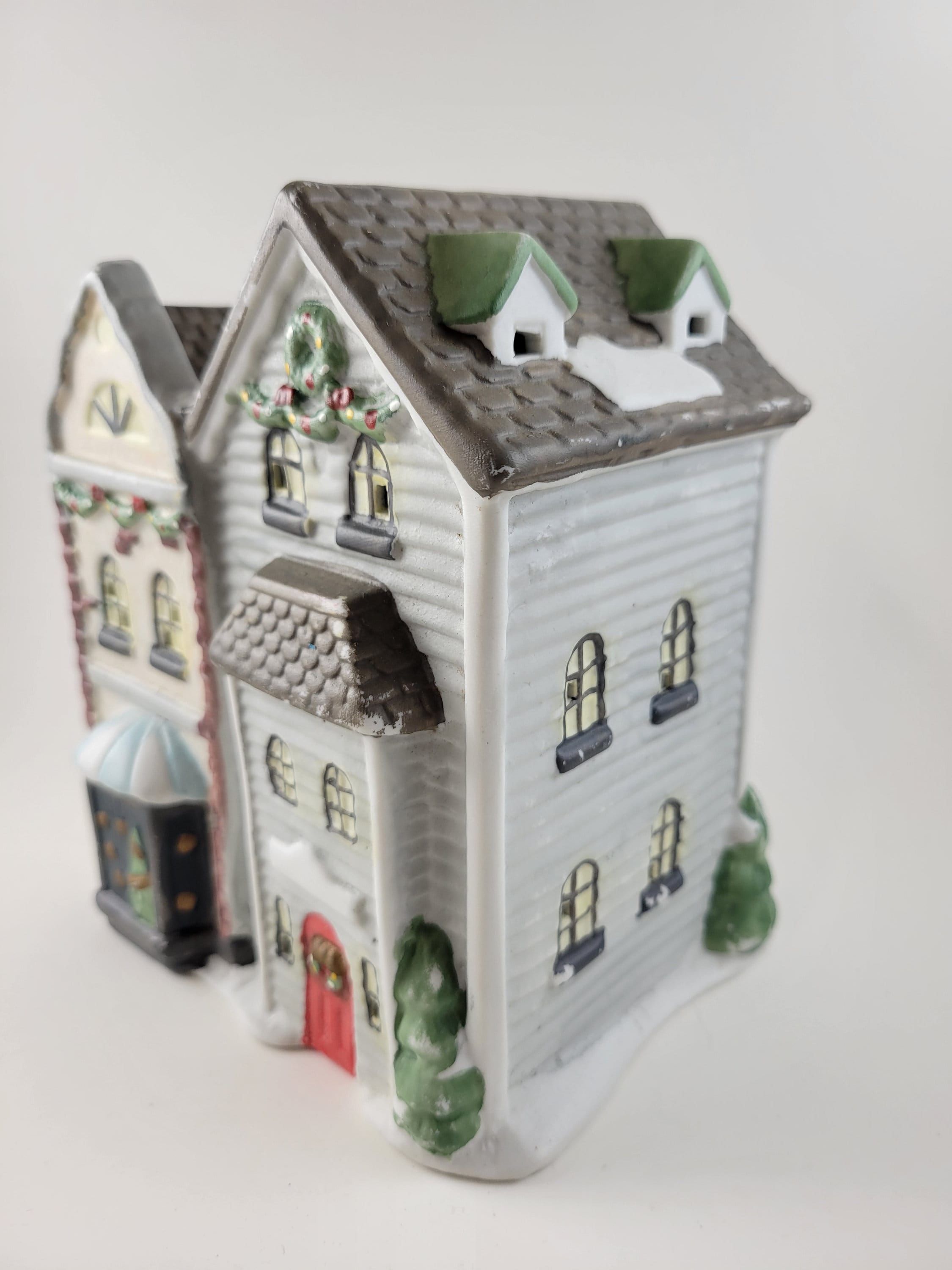 Vintage Ceramic Christmas Village House Etsy