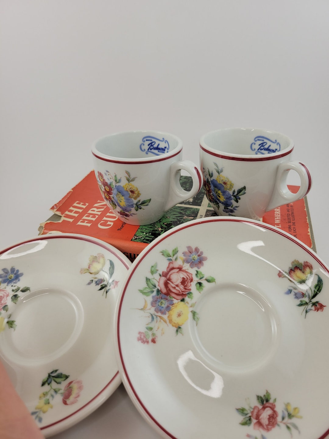 Rare Antique Belmont Plaza Hotel Tea Cup & Saucer Set Etsy