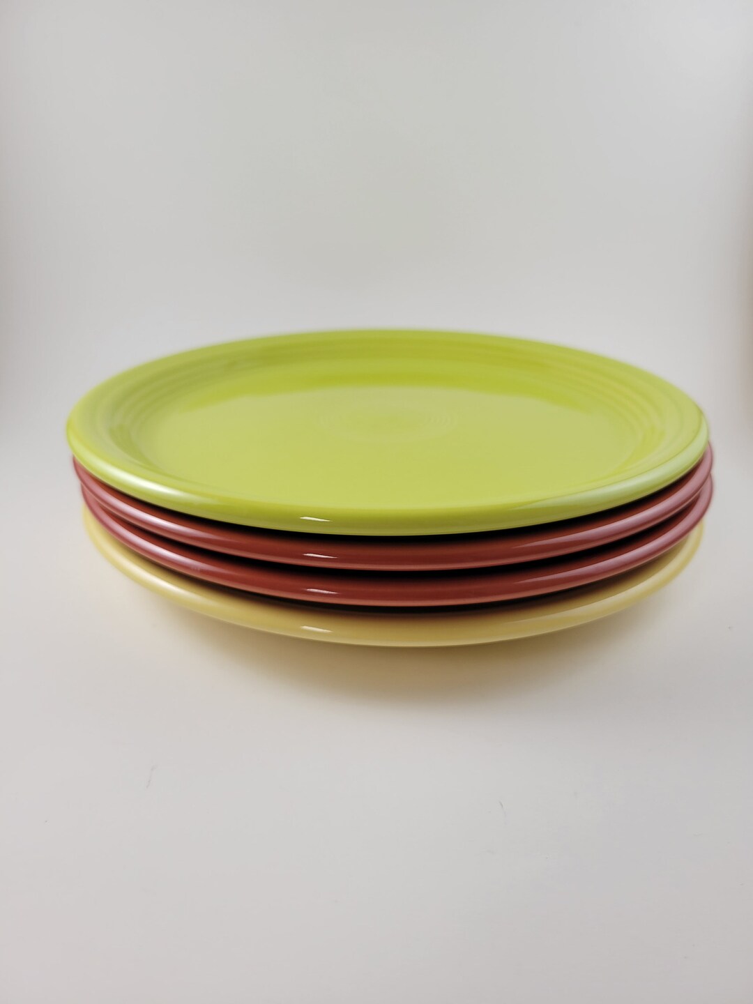 Vintage Fiesta 9 Inch Plates, Paprika, Lemongrass, or Sunflower Yellow
