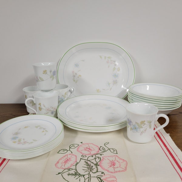 Corelle by CorningWare Pastel Bouquet Vajilla
