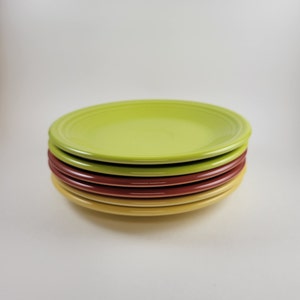 Fiesta Bread Plate Set, Set of 2 Paprika, Lemongrass, or Sunflower Yellow