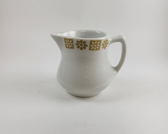 Vintage Diner Creamer, Shenango China Retro Flower Creamer