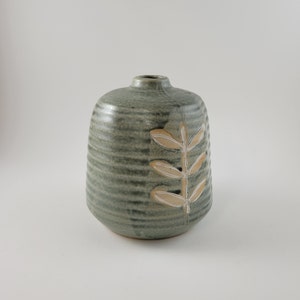 Vintage Ceramic Leaf Vase