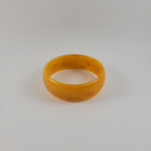 Vintage Bakelite Yellow Bangle Bracelet