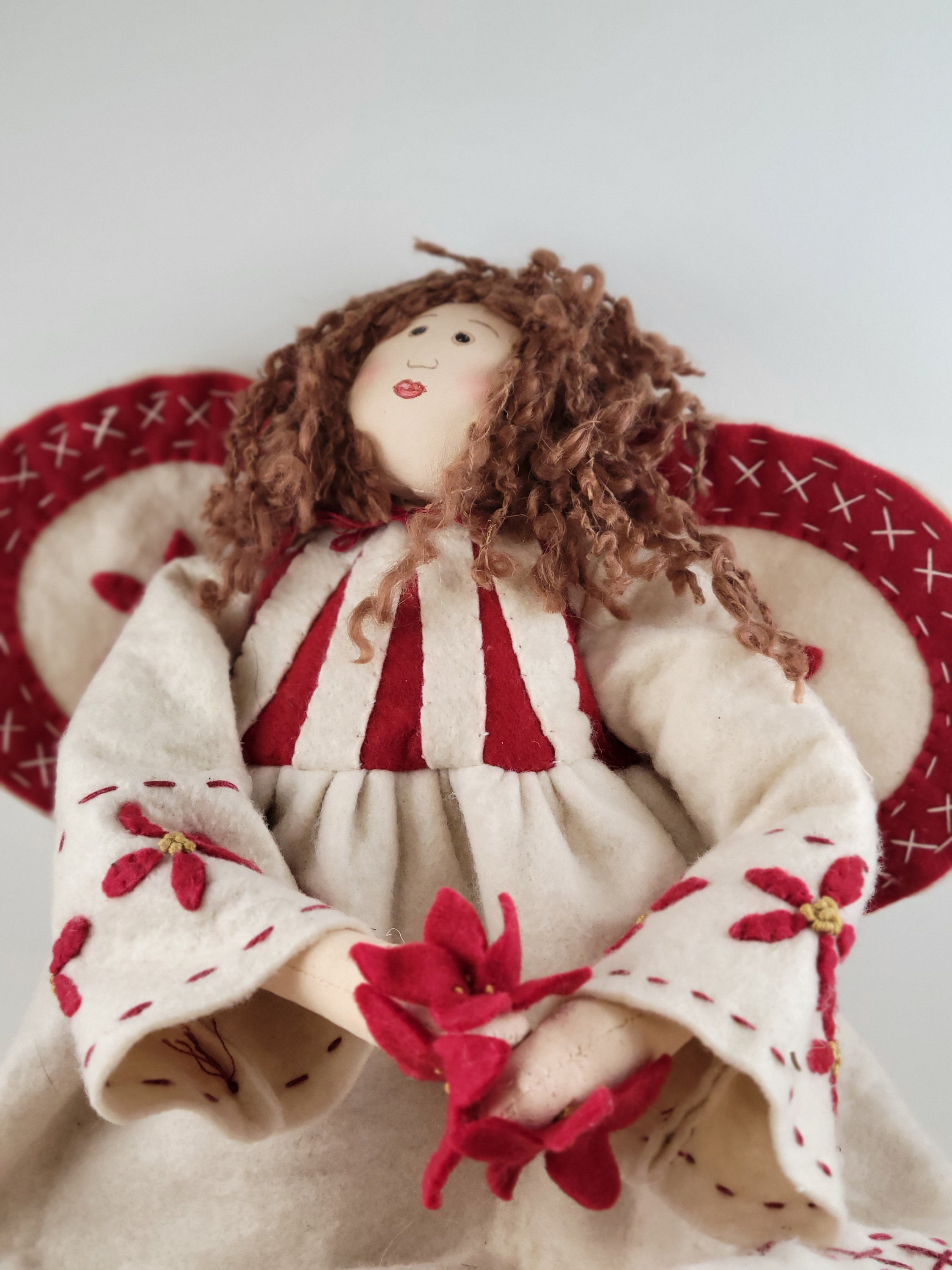 Tender Heart Treasures Poinsettia Angel Etsy