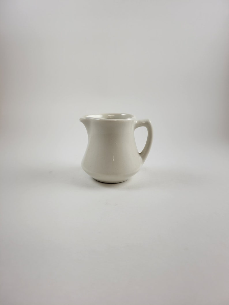 Vintage Diner Creamer White Handled Creamer Etsy