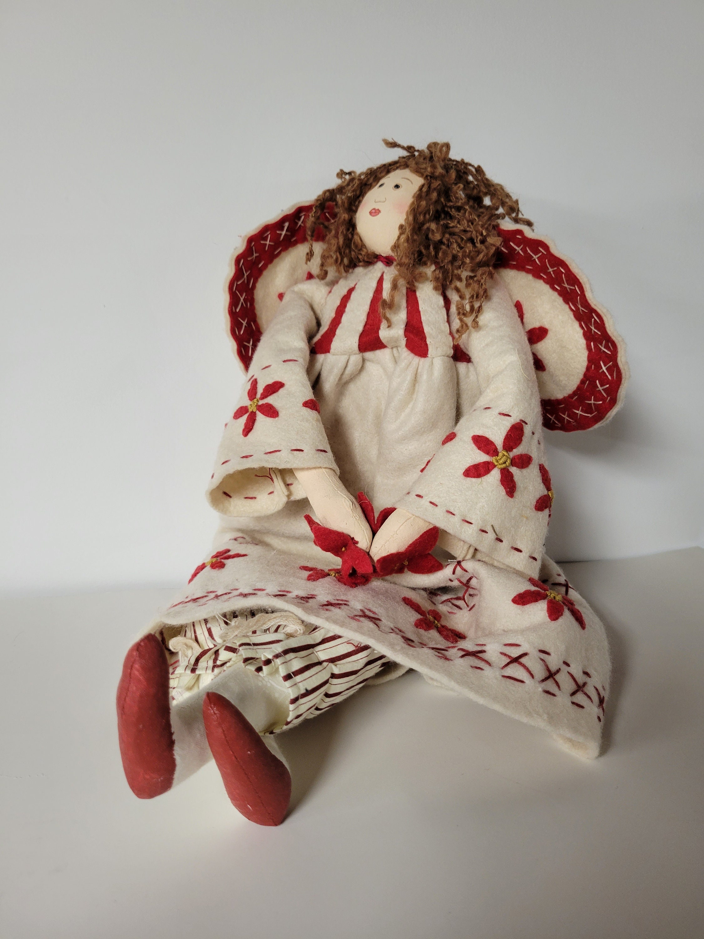 Tender Heart Treasures Poinsettia Angel Etsy