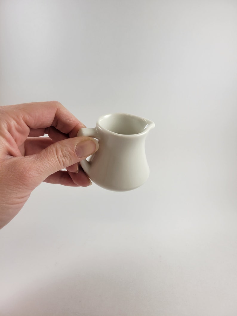 Vintage Diner Creamer White Handled Creamer Etsy