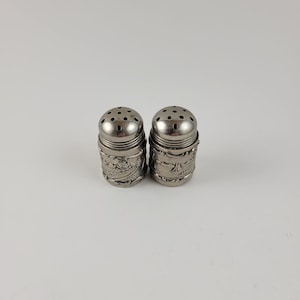 Vintage Paye & Baker Pewter Small Salt and Pepper Shaker Set