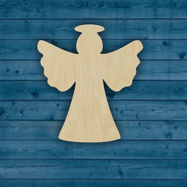 Angel Shape | Multiple Sizes | Laser Cut | Unfinished | Wood Cutouts Shapes