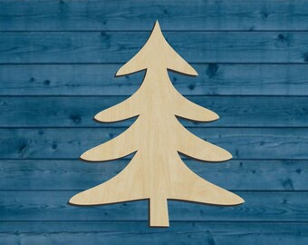 Forest | Christmas | Pine Tree Shape | Multiple Sizes | Laser Cut | Unfinished | Wood Cutouts Shapes