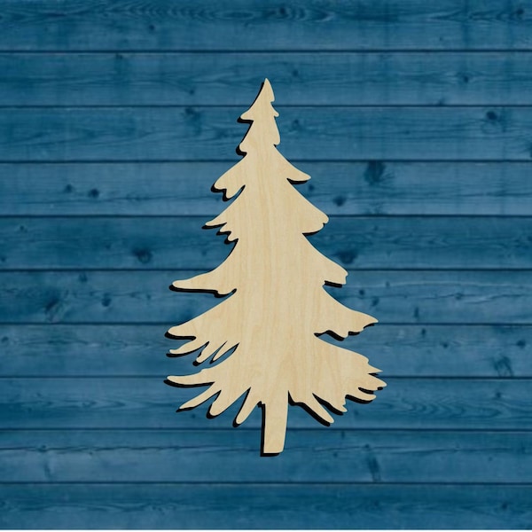 Forest | Cedar | Pine Tree Shape | Multiple Sizes | Laser Cut | Unfinished | Wood Cutouts Shapes