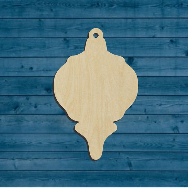 Blank Christmas Ornament Shape | Multiple Sizes | Laser Cut | Unfinished | Wood Cutouts Shapes