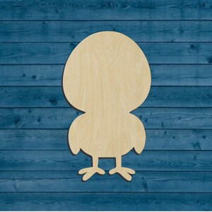 Spring | Easter | Chick Shape | Multiple Sizes | Laser Cut | Unfinished | Wood Cutouts Shapes