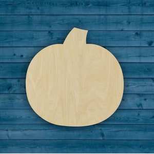 Pumpkin Shape | Multiple Sizes | Laser Cut | Unfinished | Wood Cutouts Shapes