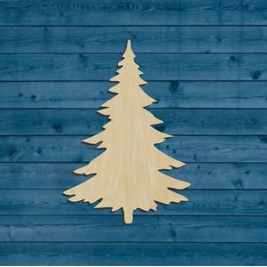 Pine Tree Shape | Forest | Multiple Sizes | Laser Cut | Unfinished | Wood Cutouts Shapes | Christmas