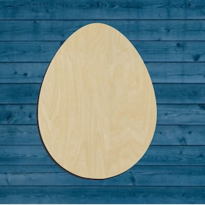 Easter | Egg Shape | Multiple Sizes | Laser Cut | Unfinished | Wood Cutouts Shapes