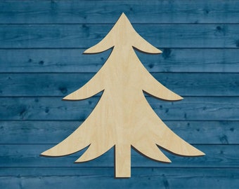 Forest | Pine Tree Shape | Multiple Sizes | Laser Cut | Unfinished | Wood Cutouts Shapes