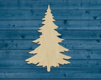 Pine Tree Shape | Forest | Multiple Sizes | Laser Cut | Unfinished | Wood Cutouts Shapes | Christmas