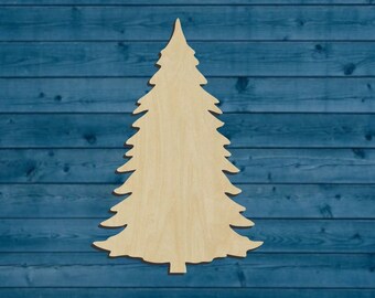 Fir Tree Shape | Forest | Multiple Sizes | Laser Cut | Unfinished | Wood Cutouts Shapes
