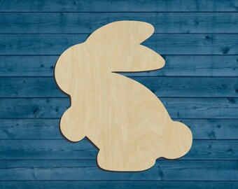Rabbit |  Bunny | Easter Shape | Multiple Sizes | Laser Cut | Unfinished | Wood Cutouts Shapes