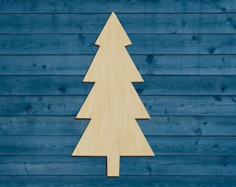 Forest | Christmas | Pine Tree Shape | Multiple Sizes | Laser Cut | Unfinished | Wood Cutouts Shapes